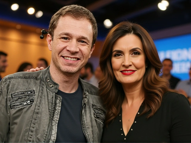 Tiago Leifert e Joana Solnado em 'Encontro' recebem beijo de As Galvão