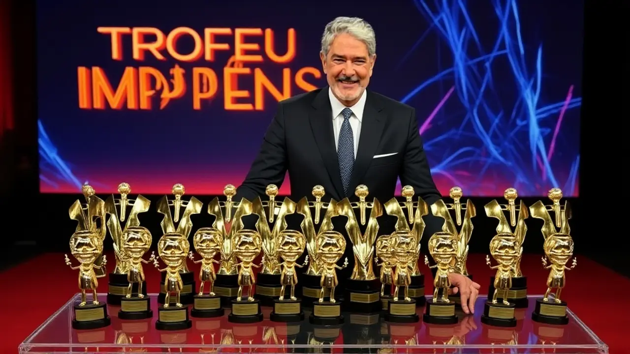 William Bonner acumula 33 Troféus Imprensa e reafirma liderança no jornalismo